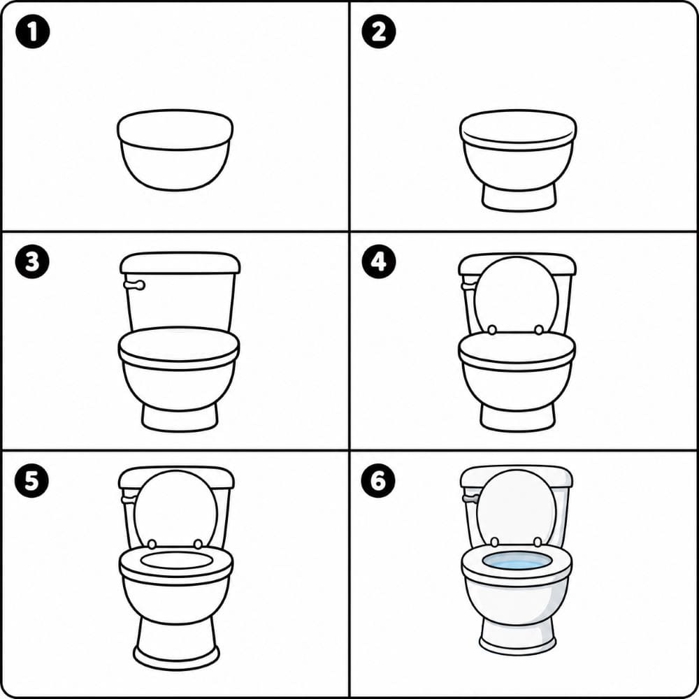 Basic toilet Drawing Ideas