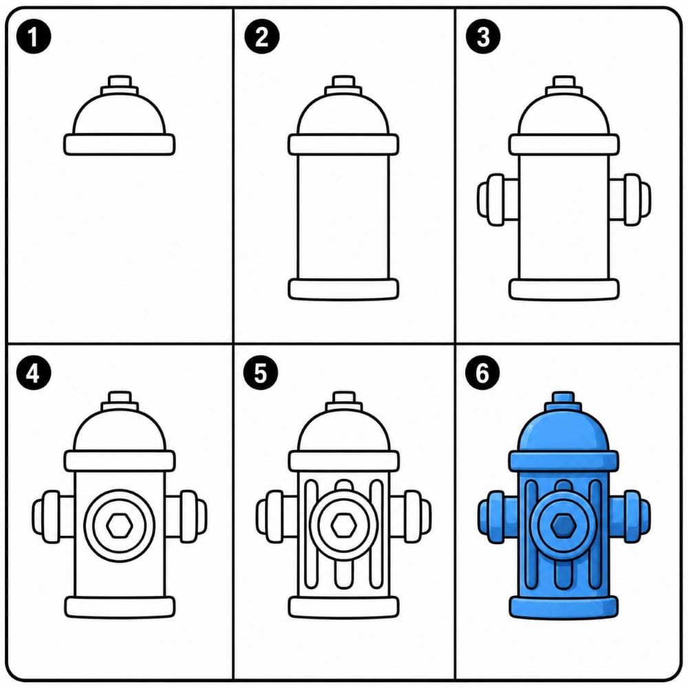 City fire hydrant Drawing Ideas