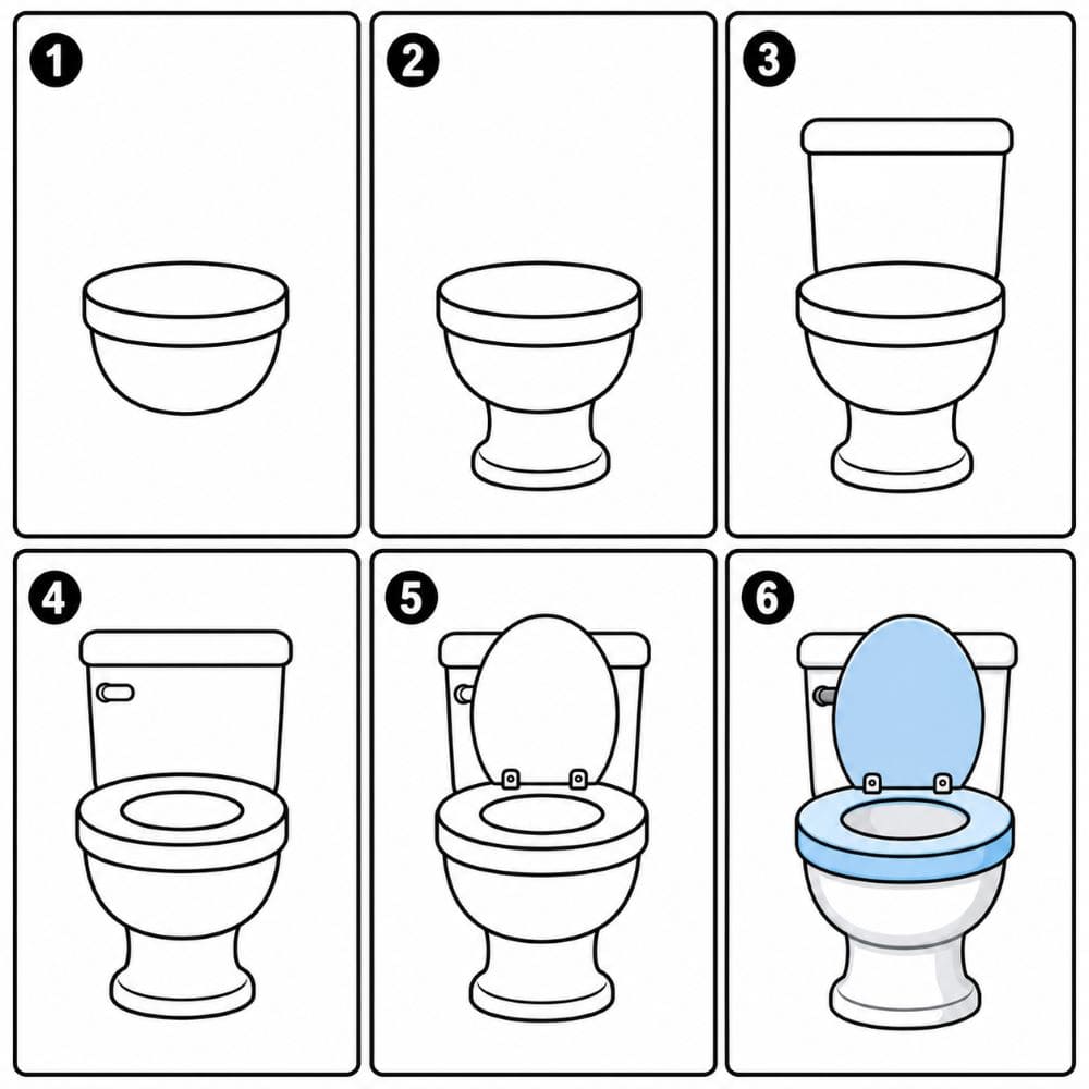 Toilet Drawing Ideas