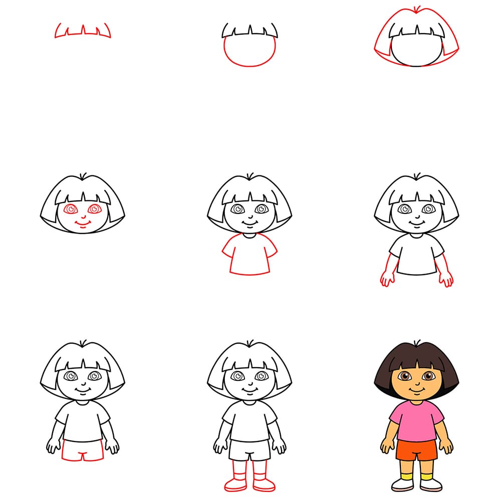Curious Dora Drawing Ideas