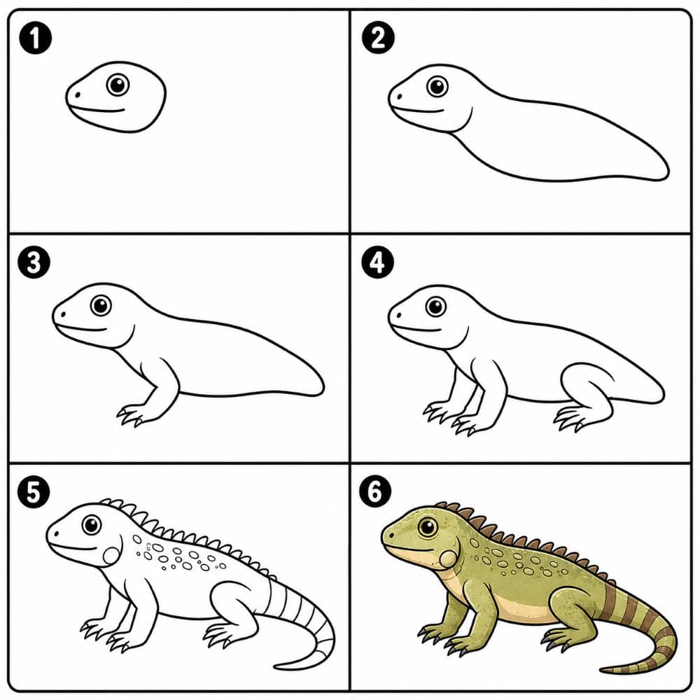 Desert iguana Drawing Ideas