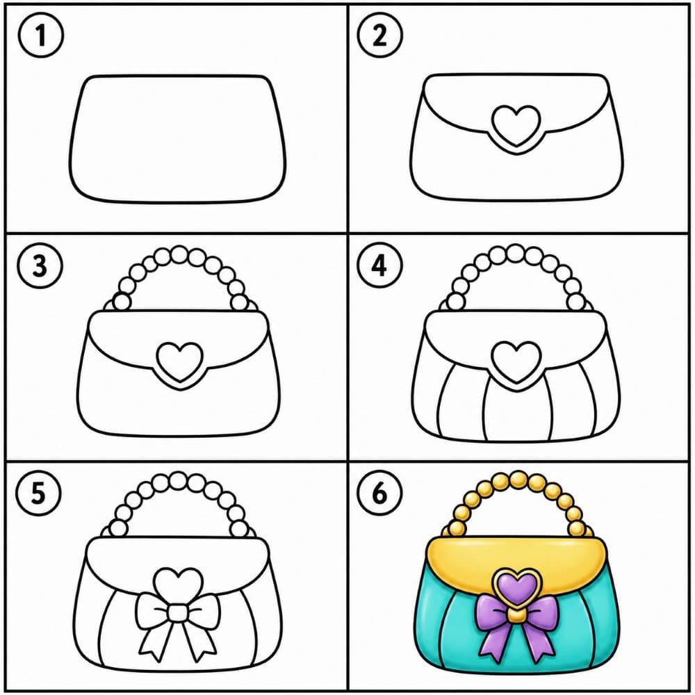 Fancy purse Drawing Ideas