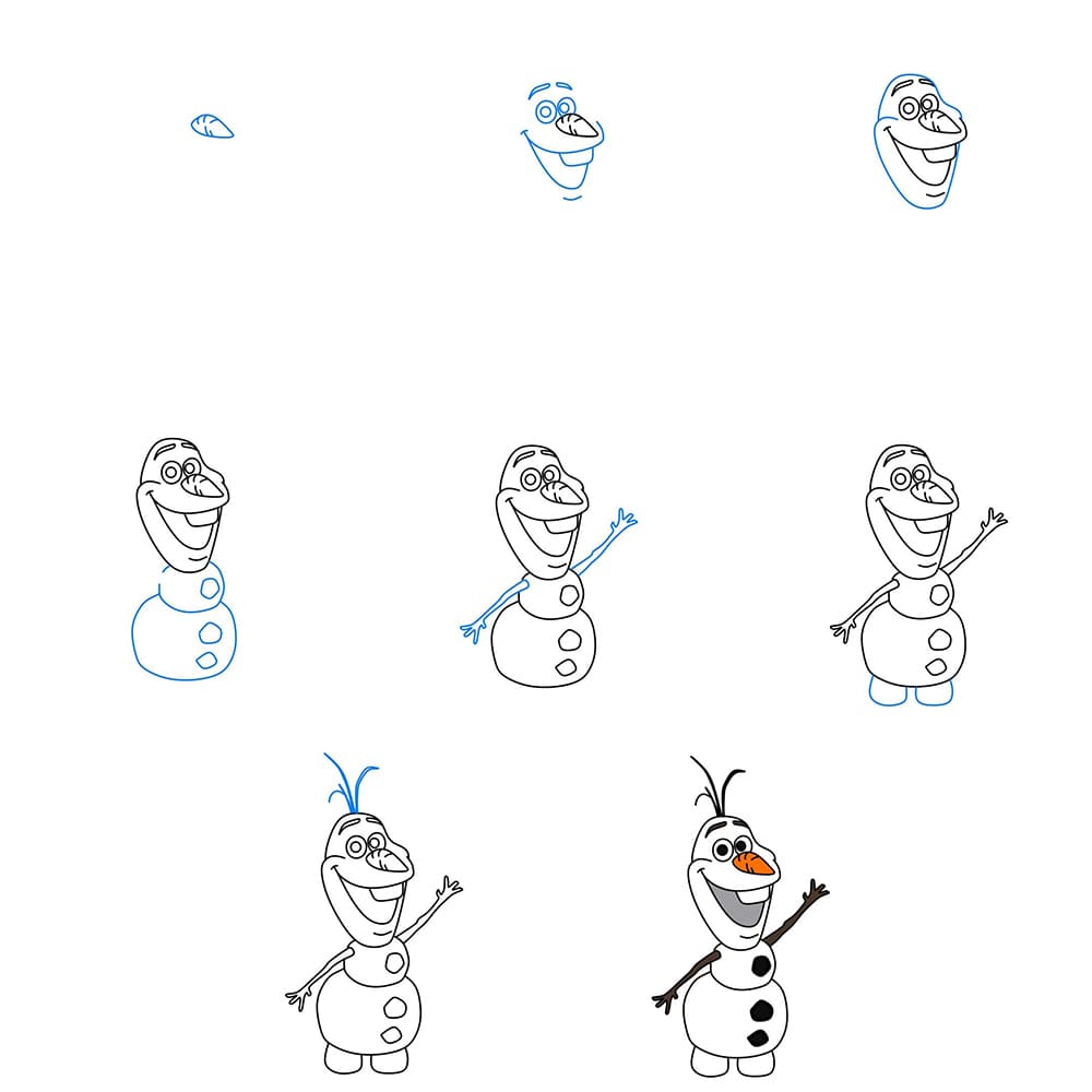 Olaf Drawing Ideas