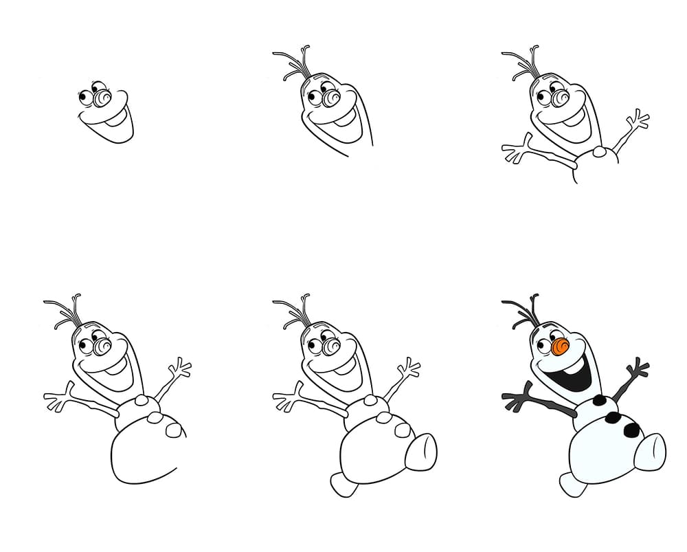 Funny Olaf Drawing Ideas