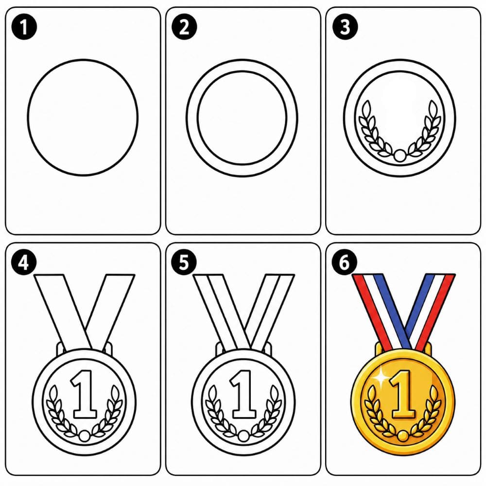 Medal Drawing Ideas