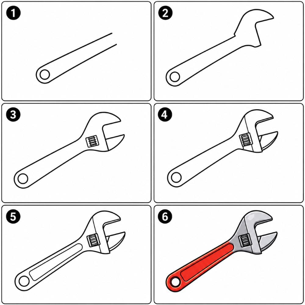 Jaw wrench Drawing Ideas