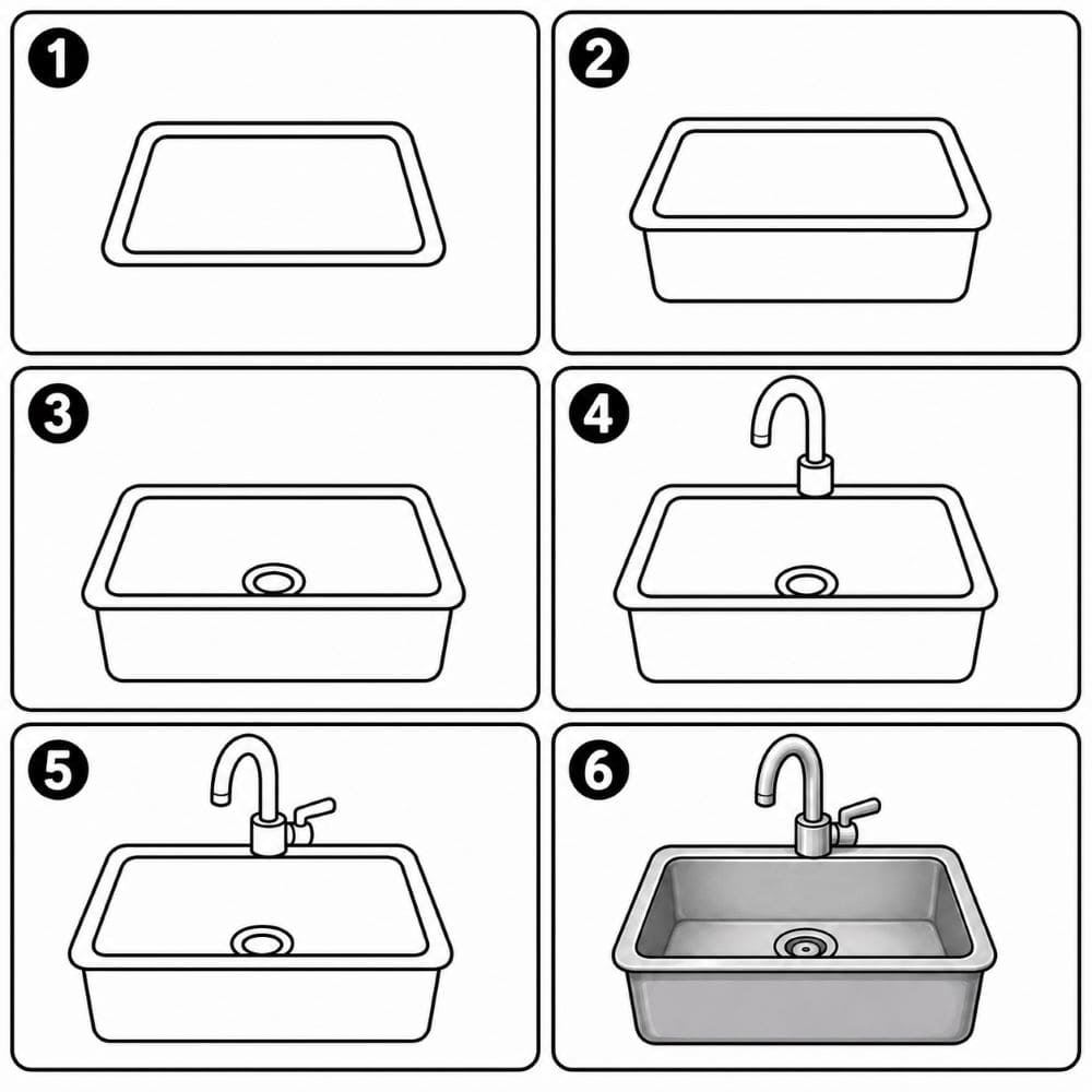 Kitchen sink Drawing Ideas