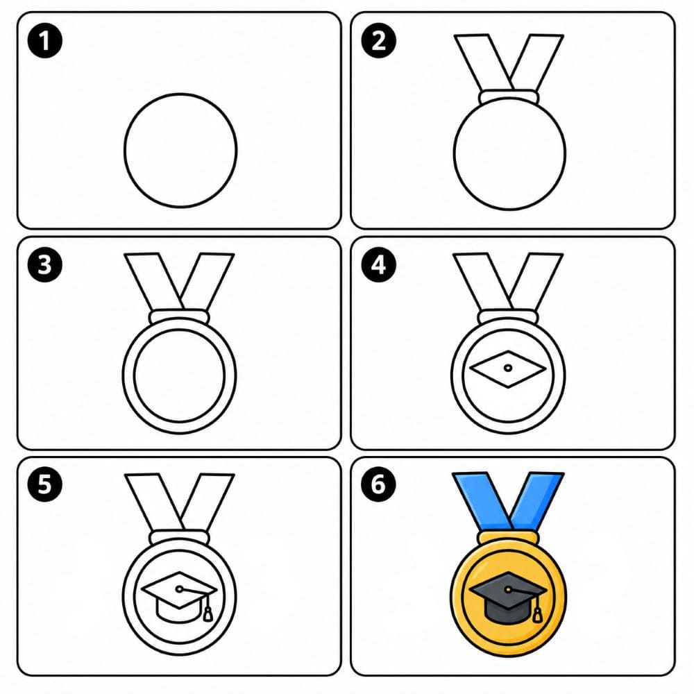 Medal for Students Drawing Ideas