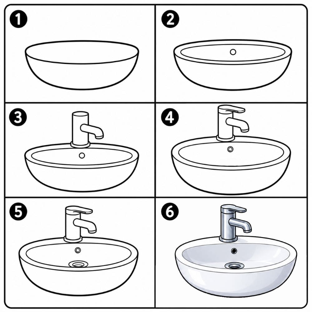 Sink Drawing Ideas