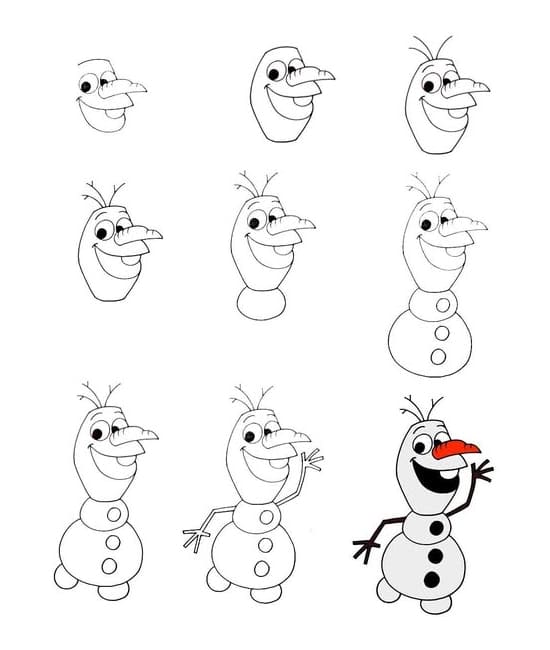 Olaf from Frozen Drawing Ideas