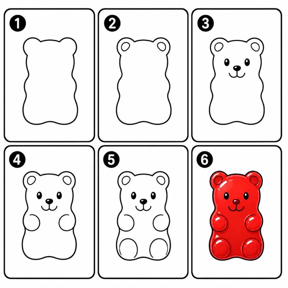 Gummy Bear Drawing Ideas
