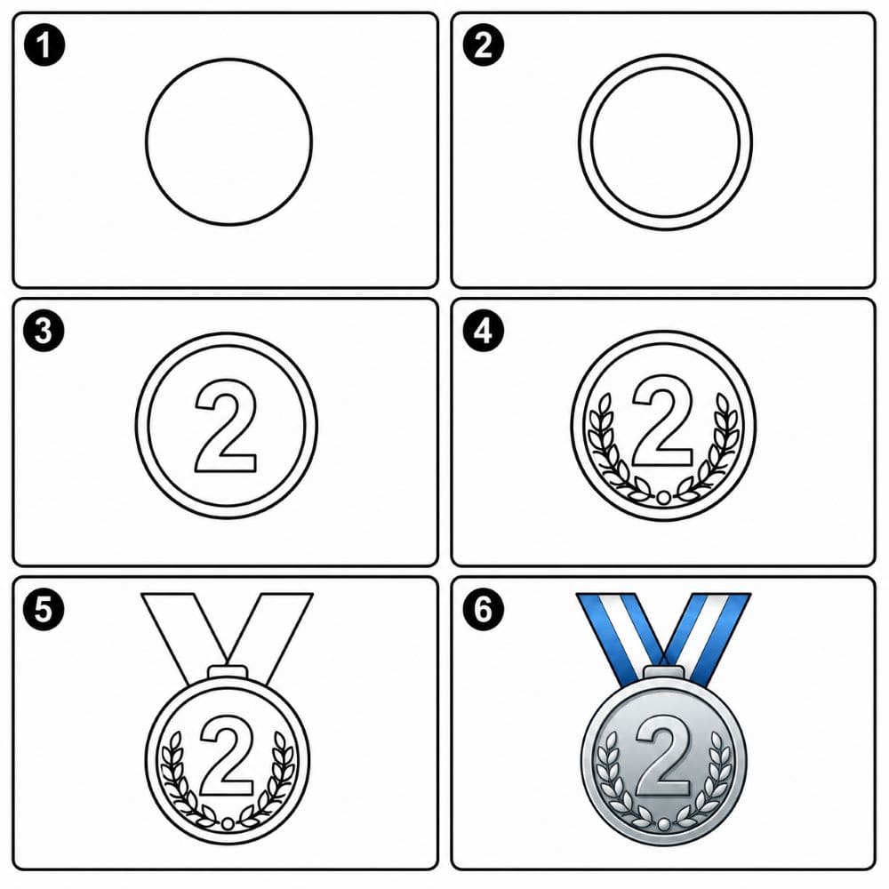 Silver Medal Drawing Ideas