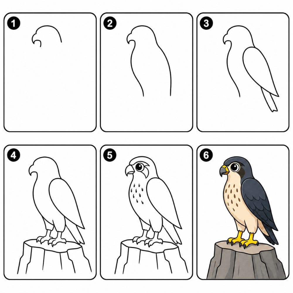 Wild falcon Drawing Ideas