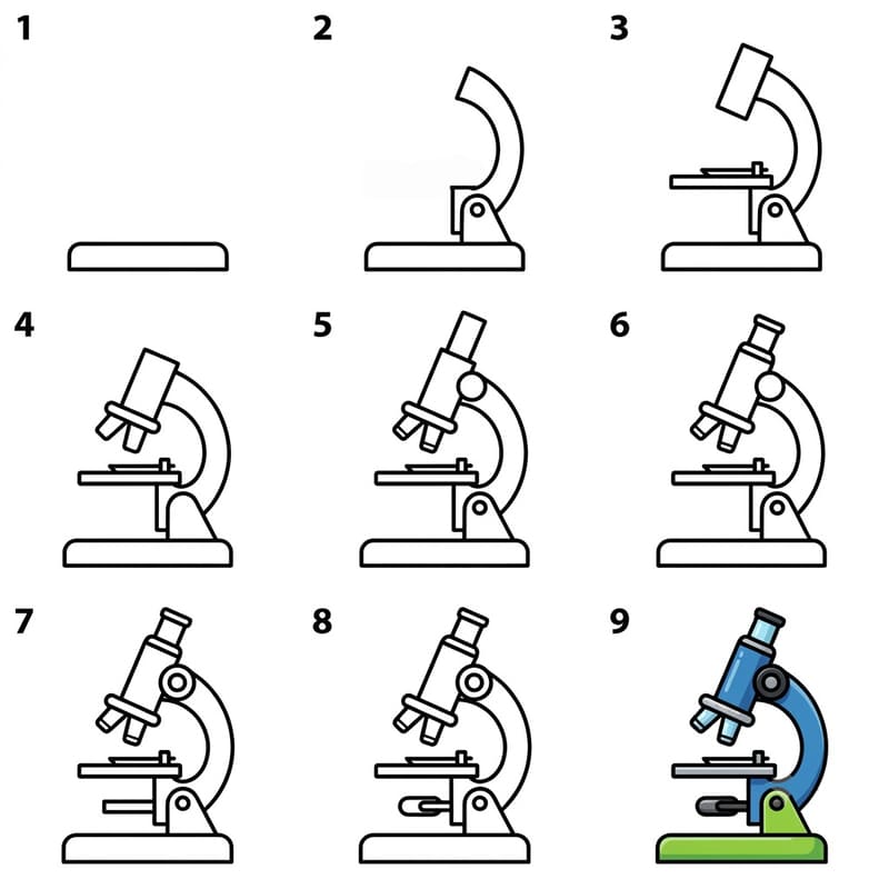 Advanced microscope Drawing Ideas