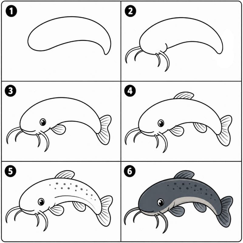 Baby Catfish Drawing Ideas