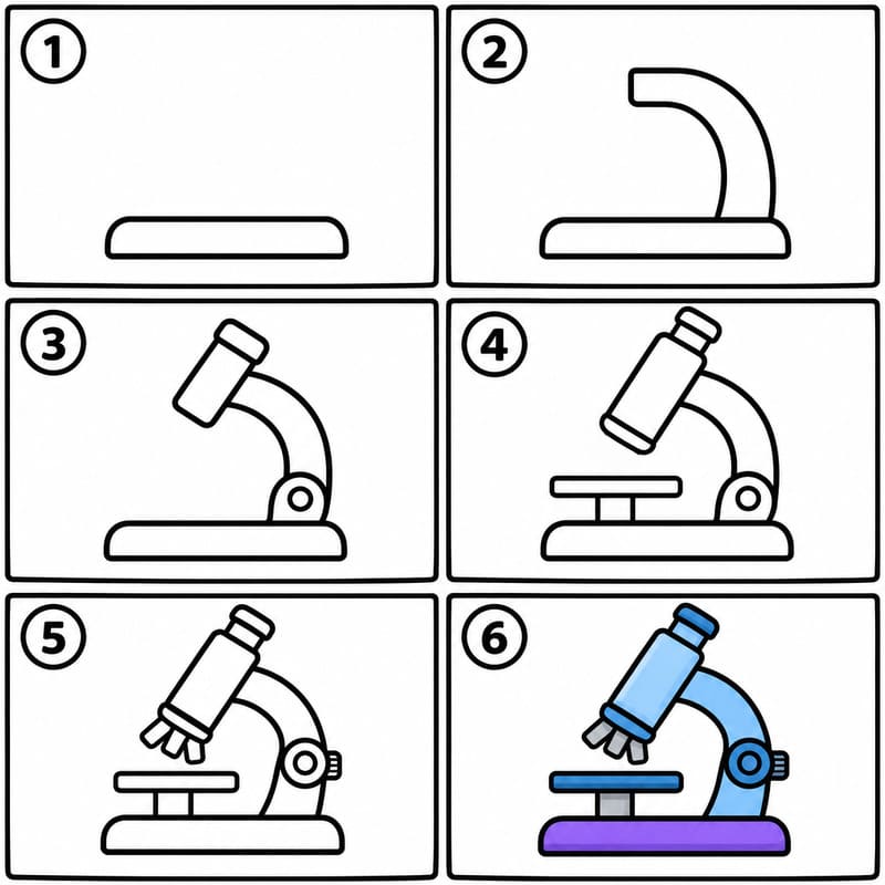 Basic microscope Drawing Ideas