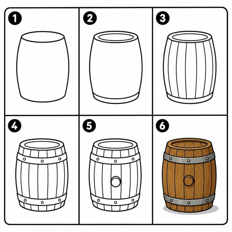 Beer barrel Drawing Ideas