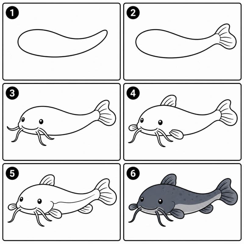 Chibi catfish Drawing Ideas