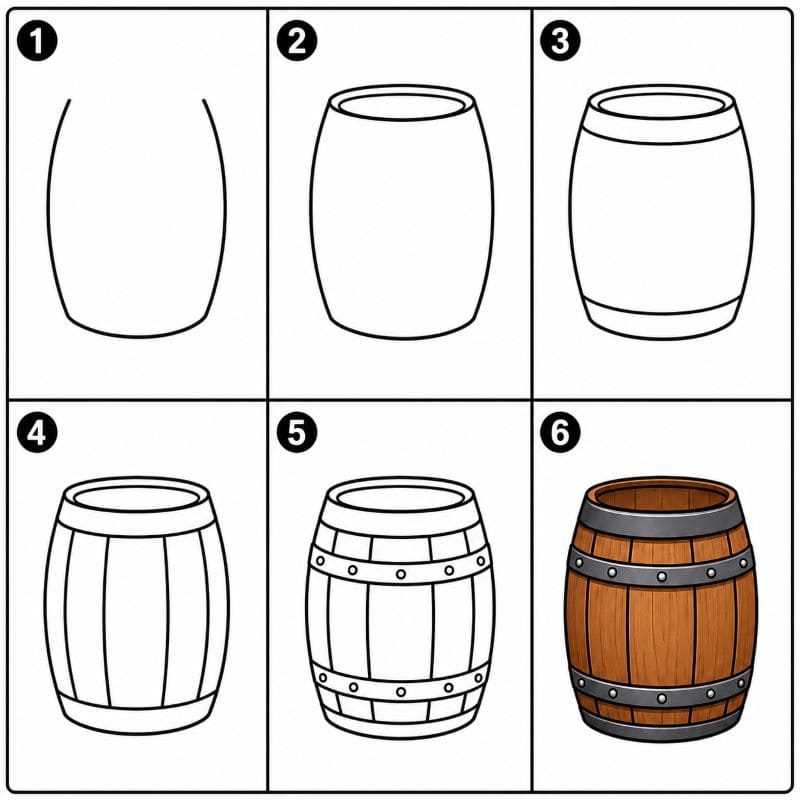 Barrel Drawing Ideas