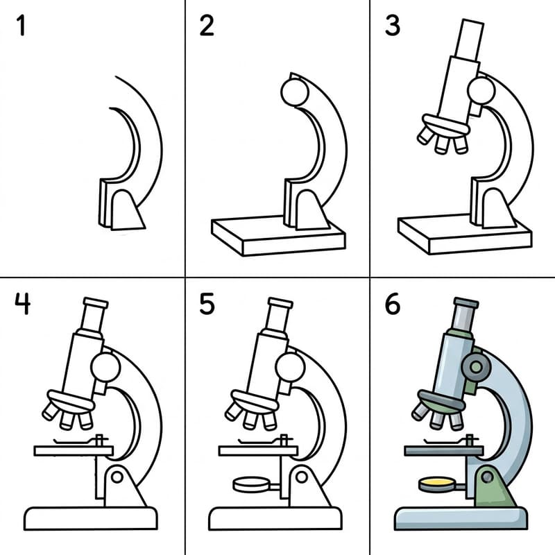 Digital microscope Drawing Ideas