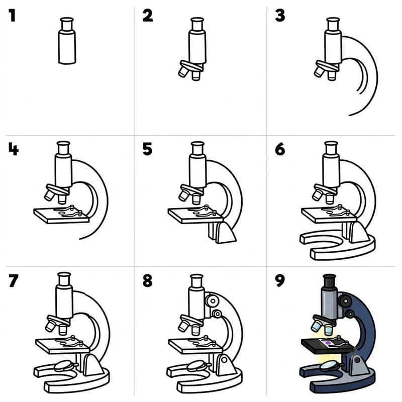 Microscope Drawing Ideas