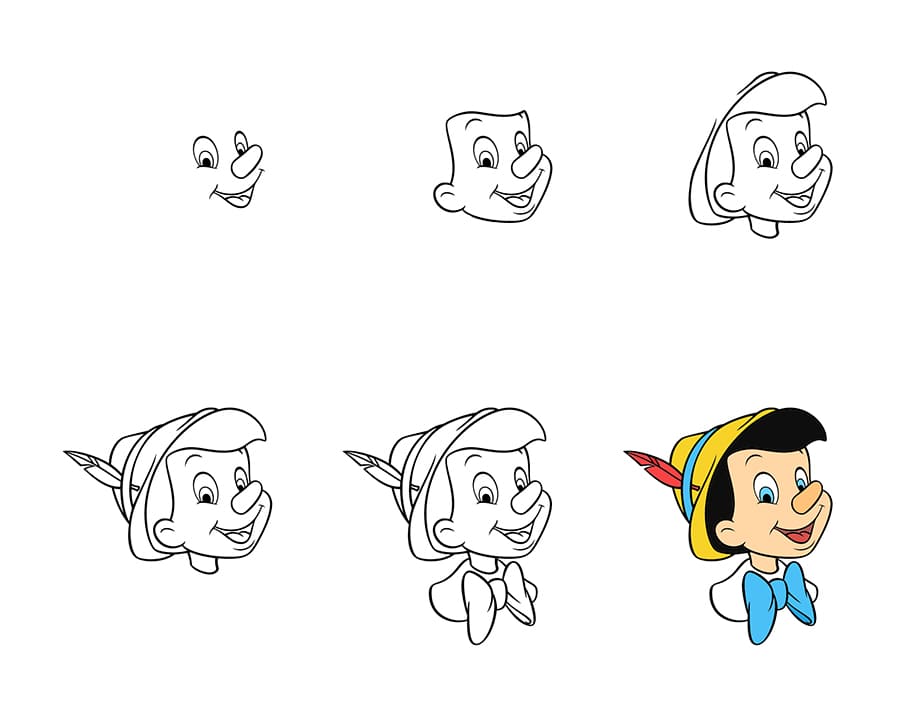 Disney Pinocchio Drawing Ideas