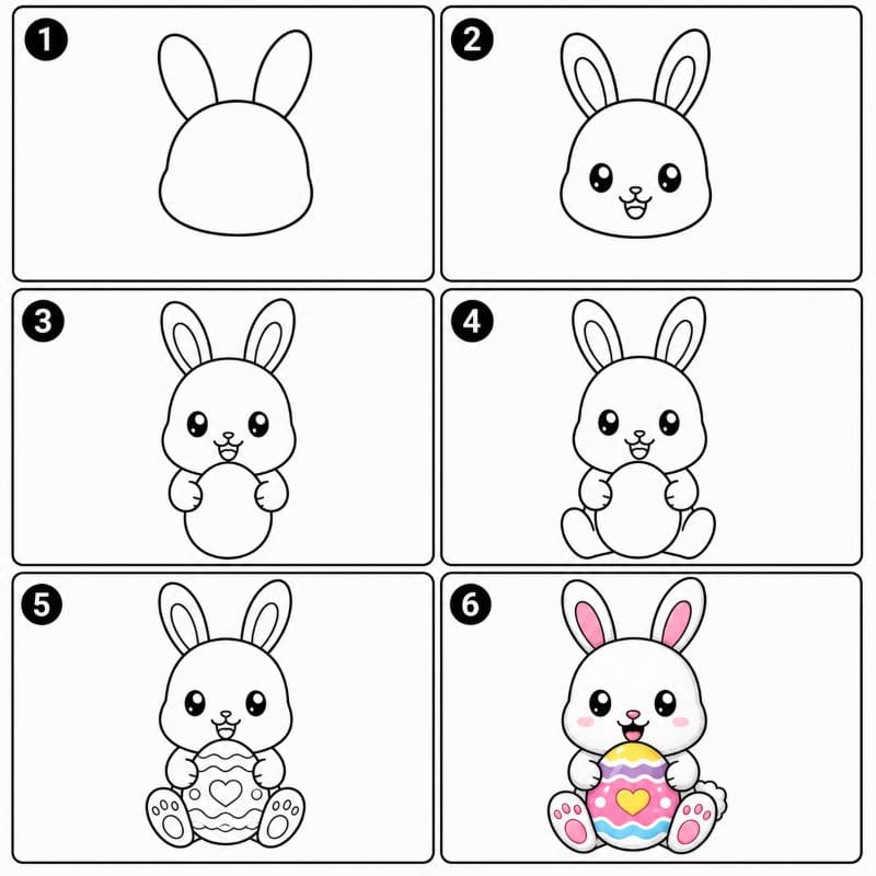 Easter Bunny Drawing Ideas