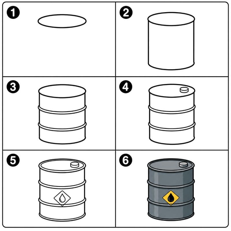 Fuel barrel Drawing Ideas