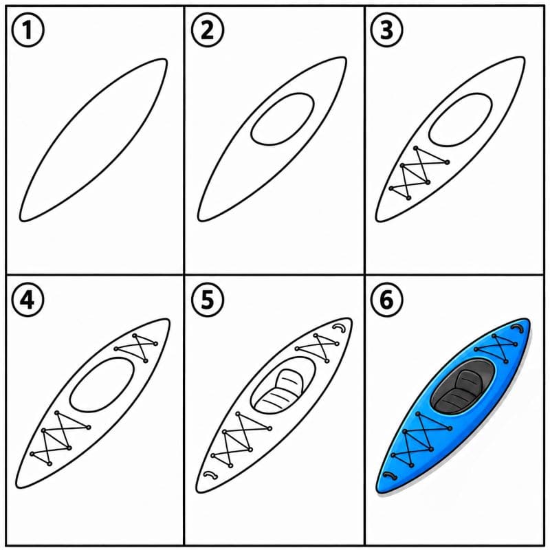 Modern kayak Drawing Ideas