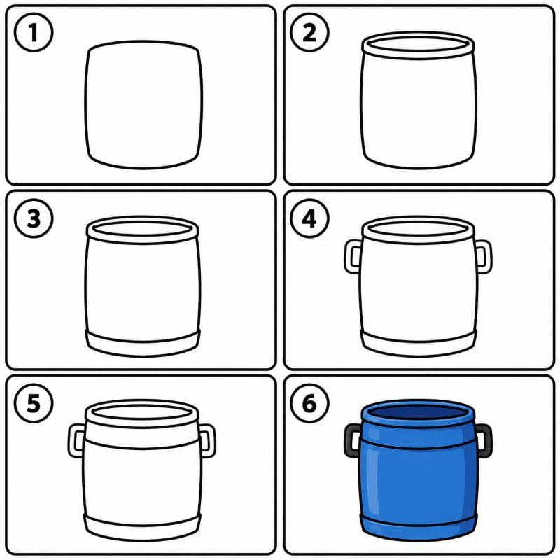 Plastic barrel Drawing Ideas