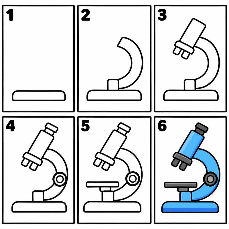 School microscope Drawing Ideas