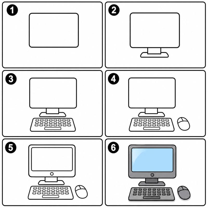 Simple Computer Drawing Ideas