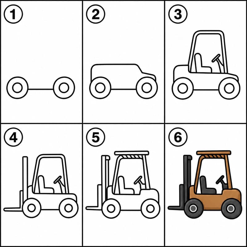 Basic forklift Drawing Ideas