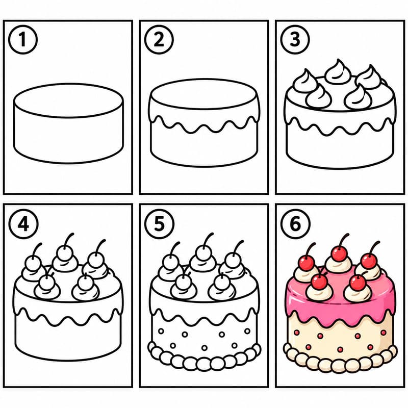 Cake Drawing Ideas