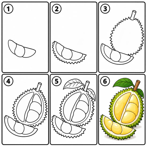 Durian Drawing Ideas
