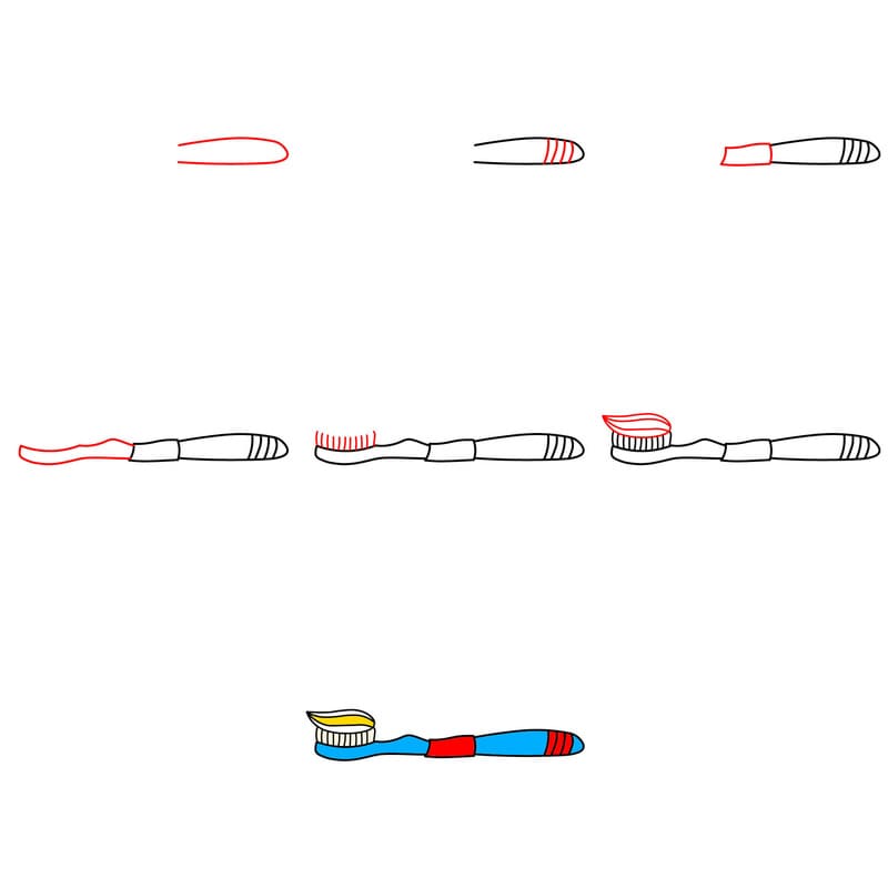 Hygiene toothbrush Drawing Ideas