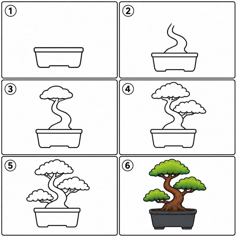 Bonsai Drawing Ideas