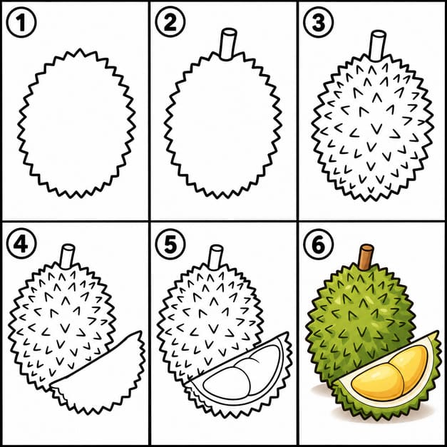 Pure Durian Drawing Ideas