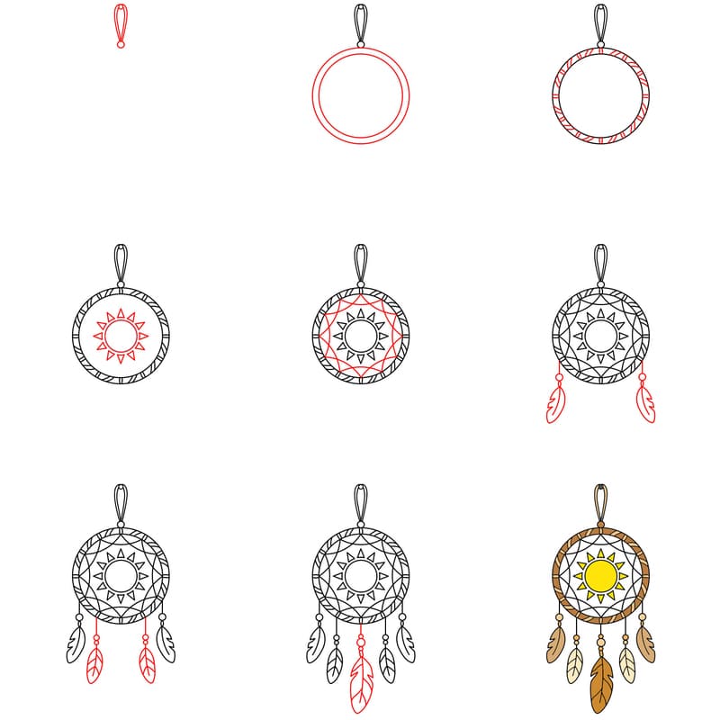Sun dreamcatcher Drawing Ideas