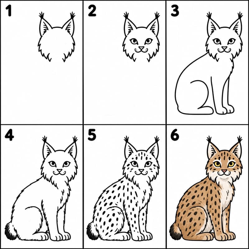 Lynx Drawing Ideas