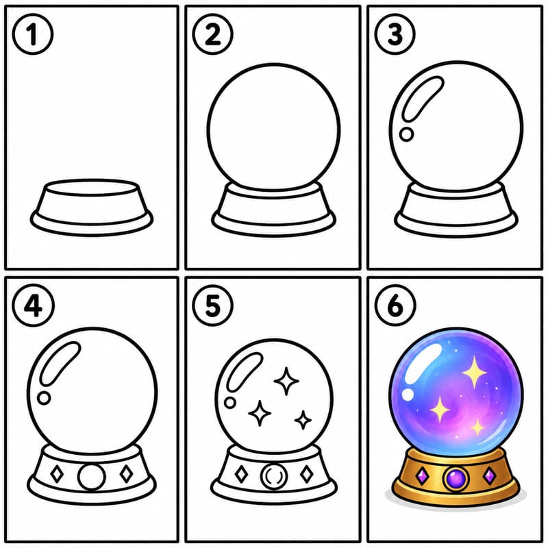 Magic Crystal Ball Drawing Ideas